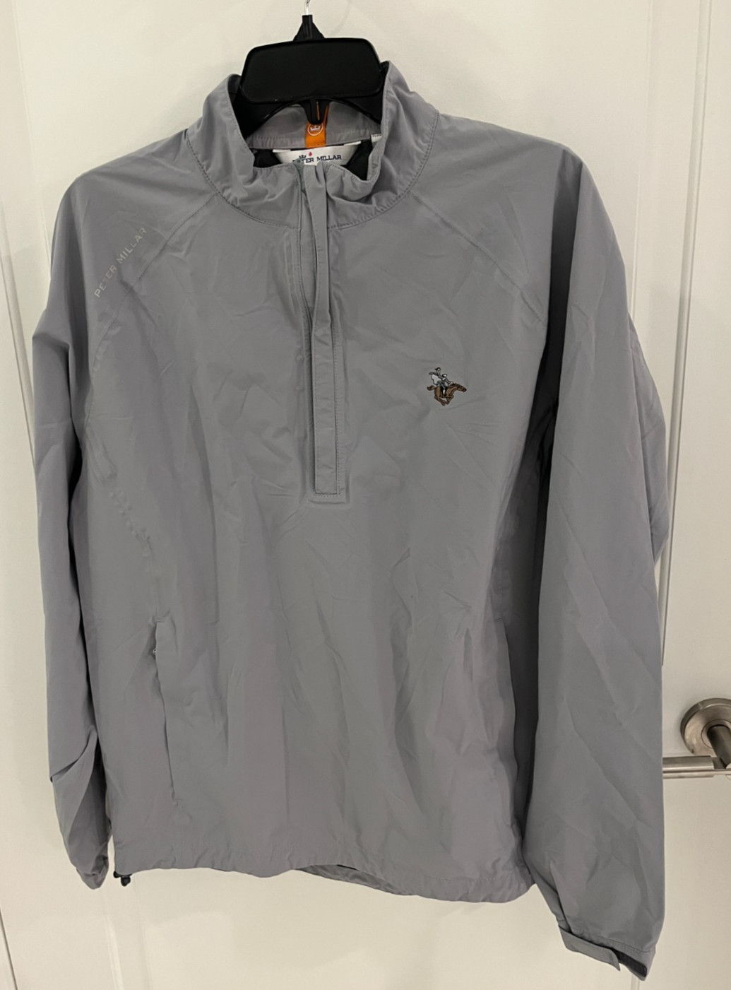 Peter Millar Pullover Medium Grey Crown Sport Sle… - image 1