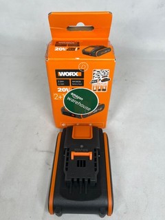 WORX WA3639 20V 2.0Ah PowerShare Li Ion Battery Pack