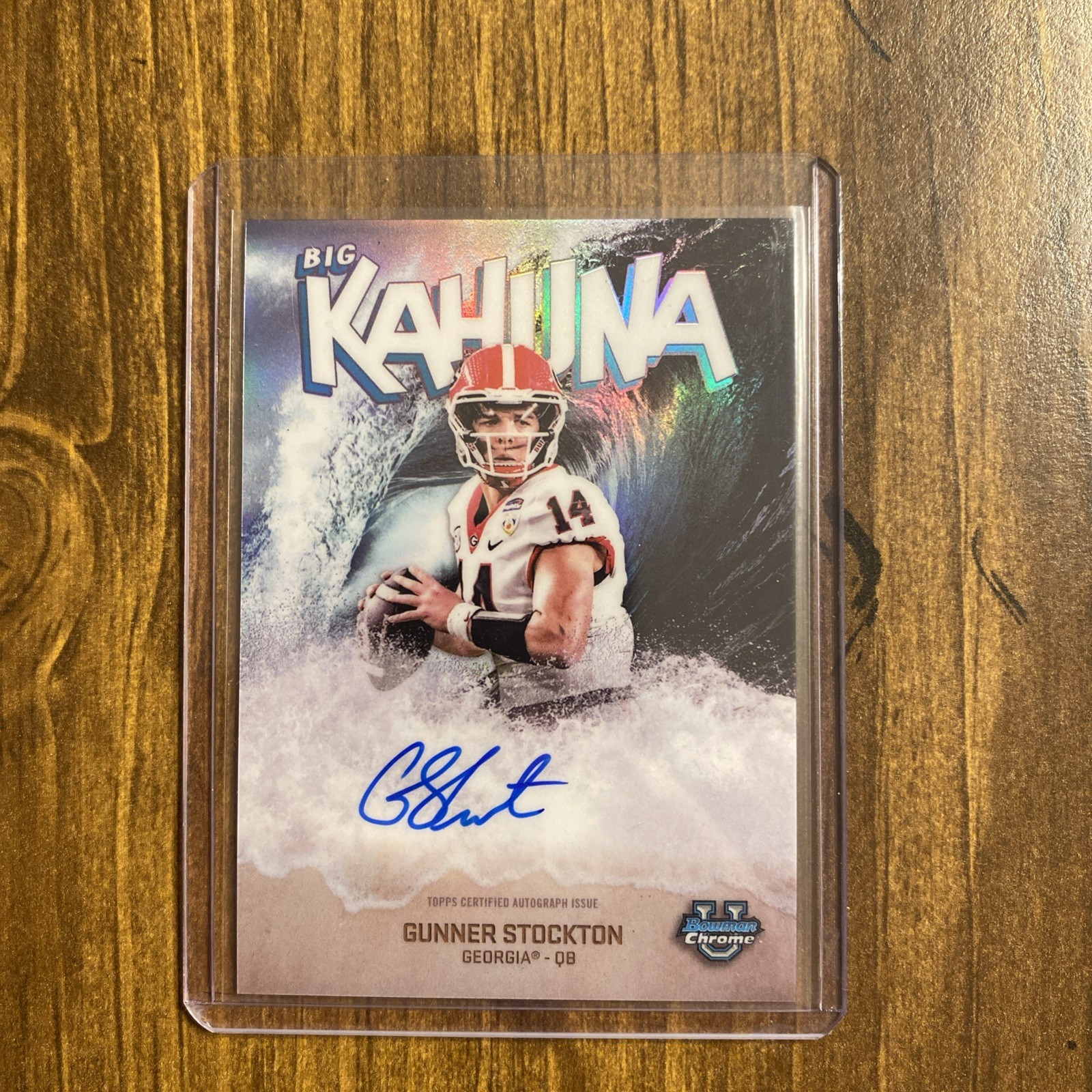 2025 GUNNER STOCKTON Bowman U Chrome Big Kahuna SSP ON CARD AUTO 🔥 Georgia
