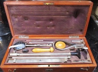 ANTIQUE EXTREMELY RARE SCIENTIFIC INSTRUMENTS CASE SCALE ETC ARCHEOLOGY 1 OF 2