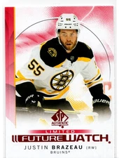 2024-25 Upper Deck SP Autenthic Future Watch Limited Justin Brazeau Boston