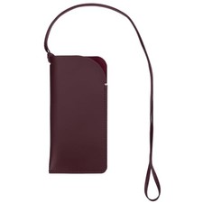 Leather Sunglasses Case Portable Soft Glasses Case Slim Travel Coconut Brown