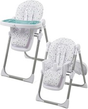 Babylo Hi Lo Circles High Chair! Safety Harnes,Restraint Bar & Height Adjustment
