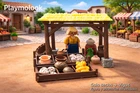 MEDIEVAL MARKET POST BELEN MARKET DECORATED PARTS & PLAYMOBIL NOT INCLUDED
