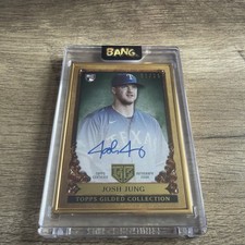 2023 Topps Gilded Gallery Of Gold Framed Auto Josh Jung RC # 01/25