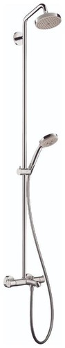 Hansgrohe 27143 Croma Thermostatic Showerpipe 150 1-Jet - Chrome - Picture 1 of 6