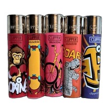 5 Clipper large accendini nuovi, varie collezioni