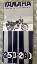 Vintage Yamaha 250 260 YD3 Motorcycle Owners Operation Maintenance Manual NOS