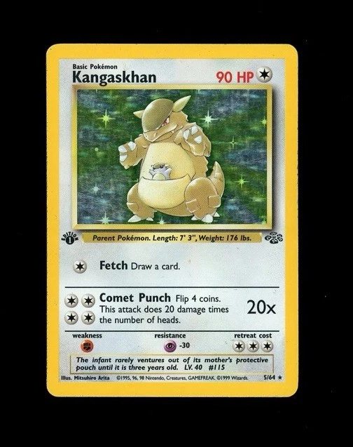 Pokémon TCG Jungle Rare 1st Edition Individual Trading Card Games