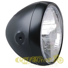 Faro anteriore nero caferacer cafe racer scrambler per Triumph honda cb four