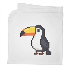 'Retro Art Style Toucan' Cotton Baby Blanket / Shawl BY00047689