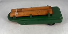 1950  s Courtland Tin Litho Wood Log Hauler  A Walt Reach Toy  Rare LK 
