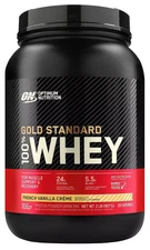 Optimum Nutrition Gold Whey 2lb Protein Powder, French Vanilla