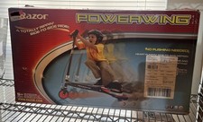 Razor PowerWing 125mm 3 Wheel Inclined Caster Kids Ride Scooter, Red/Black