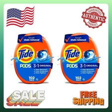 Tide PODS Liquid Laundry Detergent Pacs, Original Scent, 204 Count
