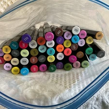 50-Spectrum Noir Alcohol Marker Markers Dual Tip Lightly Used