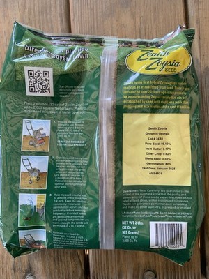 Zenith Zoysia Grass Seed – 2 Lb Bag! Great For Lush Lawn Growth