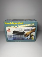 Hand-operated Paper Shreder Portable Paper Sh...