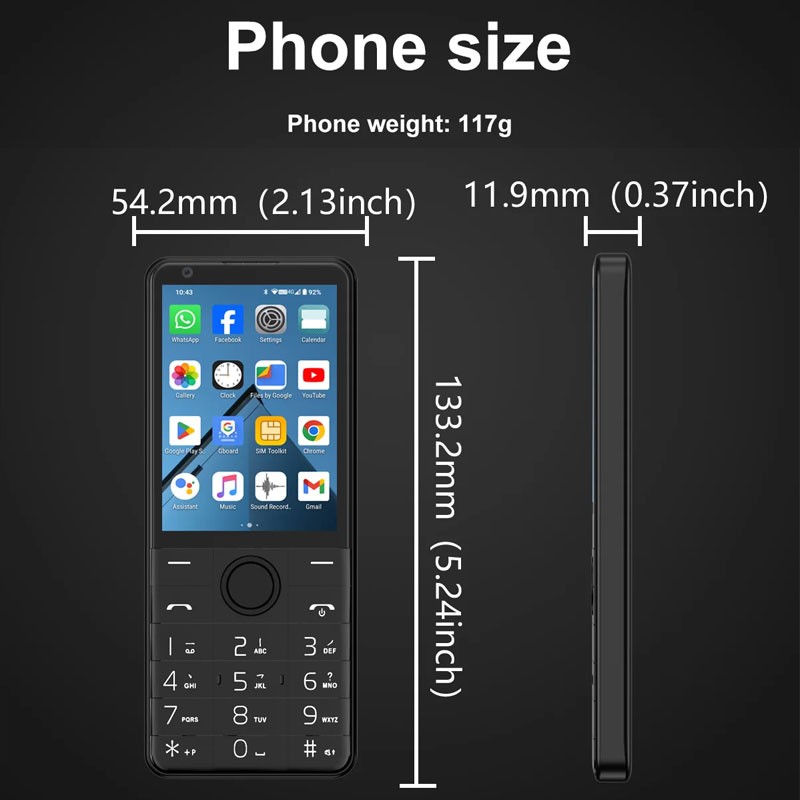 MINI Unlocked DOOV R77 PRO Android 14 Smartphone Dual SIM Phone