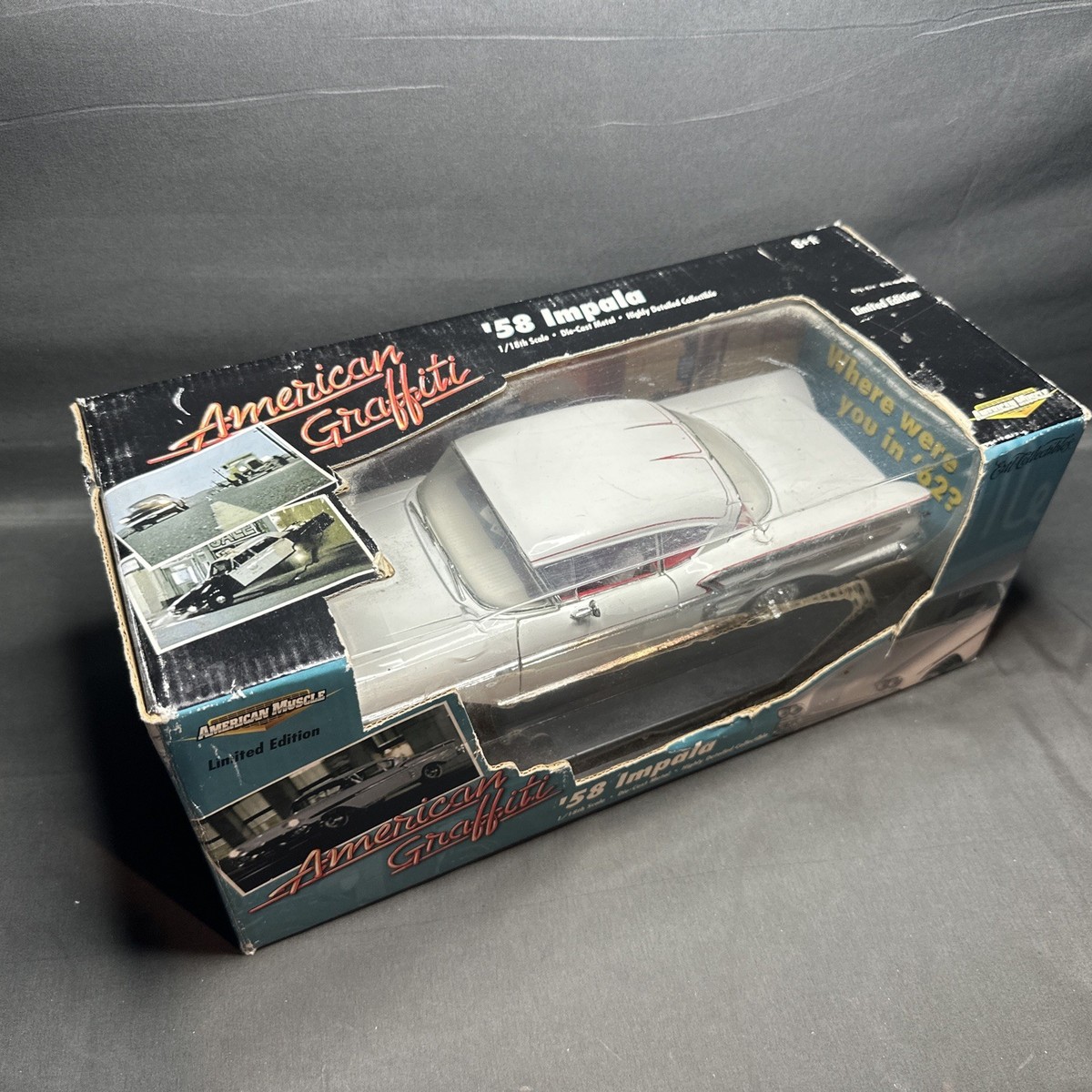 Ertl 1:18 1958 Chevrolet Impala American Graffiti Diecast Vehicle