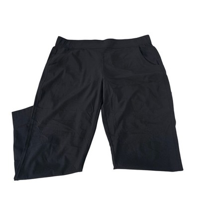 Eddie Bauer Traveler Ankle Pants Womens Large Black Stretch Outdoor 1669563