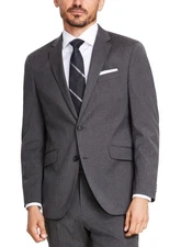 Kenneth Cole Charcoal Slim Flex Suit Jacket Blazer 38 R NEW $395 COKK2FBZ0015