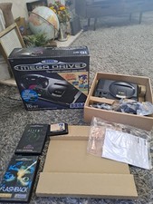 Sega Mega Drive Model 1 Boxed Retro Console Bundle 1601-05 Insert + 3 Games CIB