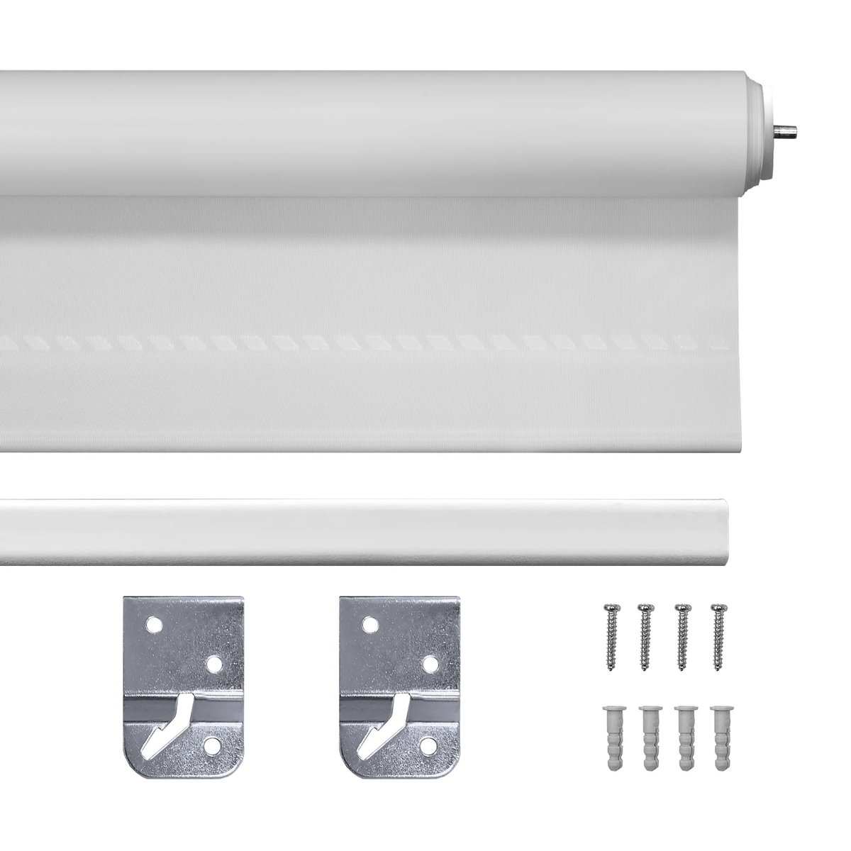 Mainstays MS46-011-015-18 Blackout Tear-to-Fit Roller Shade, White