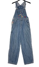 Y2K Vintage Looney Tunes Tweety Bird Embroidered Overalls Denim Women's Small