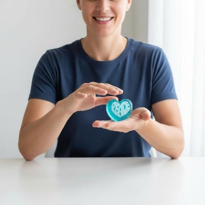 Herzförmiges Stress Relief-Spielzeug hohe Elastizität Herz-Squishy für