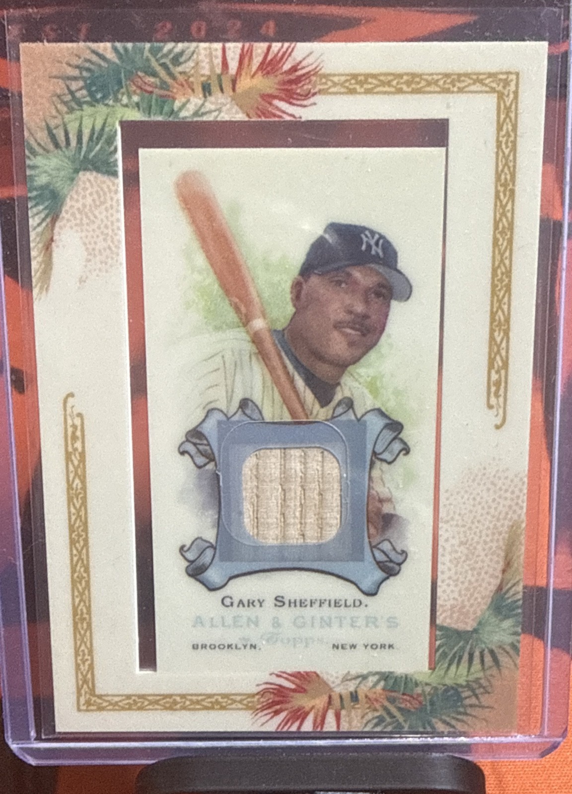 2006 Topps Allen & Ginter's - Mini Autographs Gary Sheffield #AGA-GS Framed (AU)