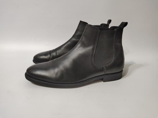 Men Dune Boots Black Leather 44 #3OGT