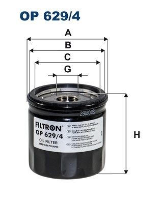 Filtron ÖLfilter OP 629/4 FüR Ford Ford USA-image
