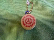 Vintage Marathon Oil Running Man Parking Meter Coin Holder Key Chain