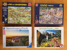 4 Puzzles, 1000 - 2000 T., Ravensburger, Schm...