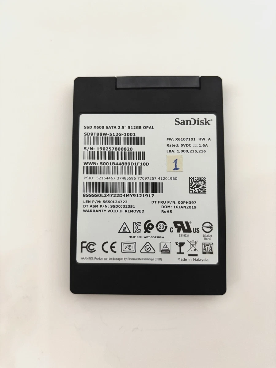 SanDisk 512 GB Internal Solid-State Drives for sale | eBay