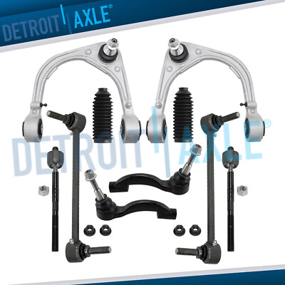 RWD Front Upper Control Arms Outer Inner Tie Rods Kit for 2014 2015 Cadillac CTS