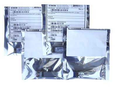 4pcs. Cisco original DS-SFP-FC8G-ER Fibre Channel SFP+ Transceiver, LC, 40km
