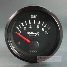 VDO ZUSATZ INSTRUMENT 10 BAR 12VOLT GAUGE &Ouml;LDRUCK   OIL PRESSUR GAUGE  52mm