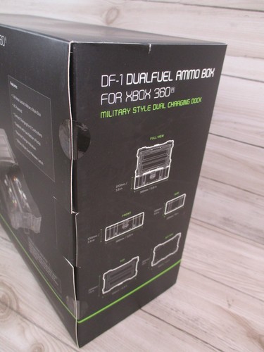 Gioteck DF-1 Dual Fuel Ammo Box Twin Controller Charging Dock for Xbox 360 - Zdjęcie 8 z 13