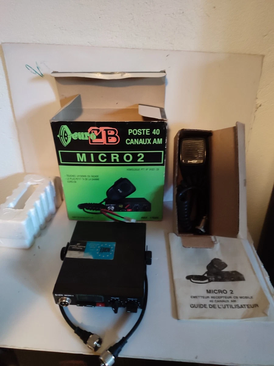 Poste CB Euro CB Pro550 - 40 Canaux - Radio Mobile - Ouvert Mais Jamais Utilisé