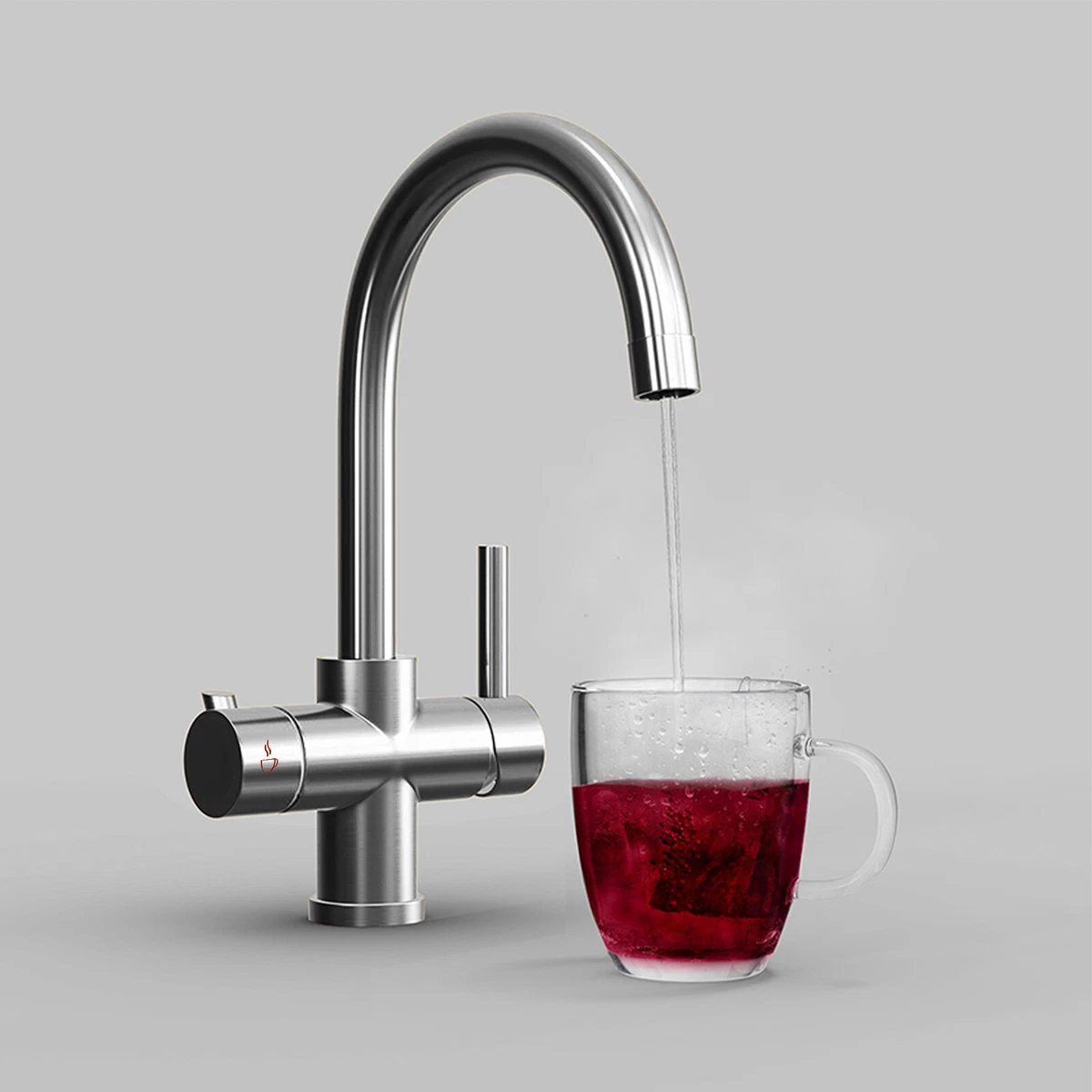 3 Way Instant Boiling Water Kitchen Tap Cold / Hot Water u0026 Digital Heating  Unit | eBay