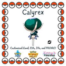 🔥Pokémon Scarlet & Violet🔥 Calyrex with free item from Galar region!!🌟🌟🌟
