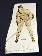 Rare Frank Peters 1930-31 New York Rangers Photo Signed Cut dec. 1973 