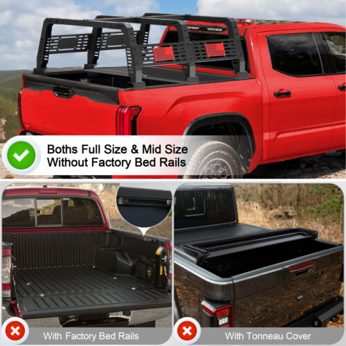 22.5" Bed Rack For Ram 1500 2500 /Silverado 1500 /Ford F-150 /Tundra /GMC Canyon - Picture 2 of 10