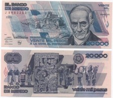 Mexico - 20000 Pesos 1989 XF P. 92b - serie DS Lemberg-Zp