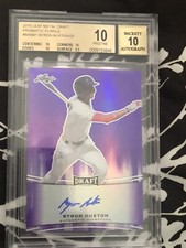 2015 leaf metal Byron Buxton auto 17/25 Pristine bgs 10