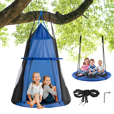 Camping Teepee Tree Swing 100cm Kids Hanging Tent Tree Swing IN