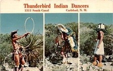 Thunderbird Indian Dancers, Carlsbad, N. M., James Hayes, Henry McGrew Postcard