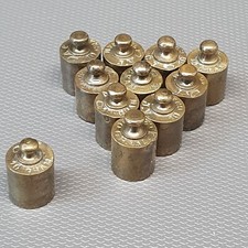1 OLD SCALE WEIGHT 10G GRAMS BRASS BRONZE REF #34